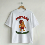 Vintage School Mascot Collection Portage Indians Mascot Tee
