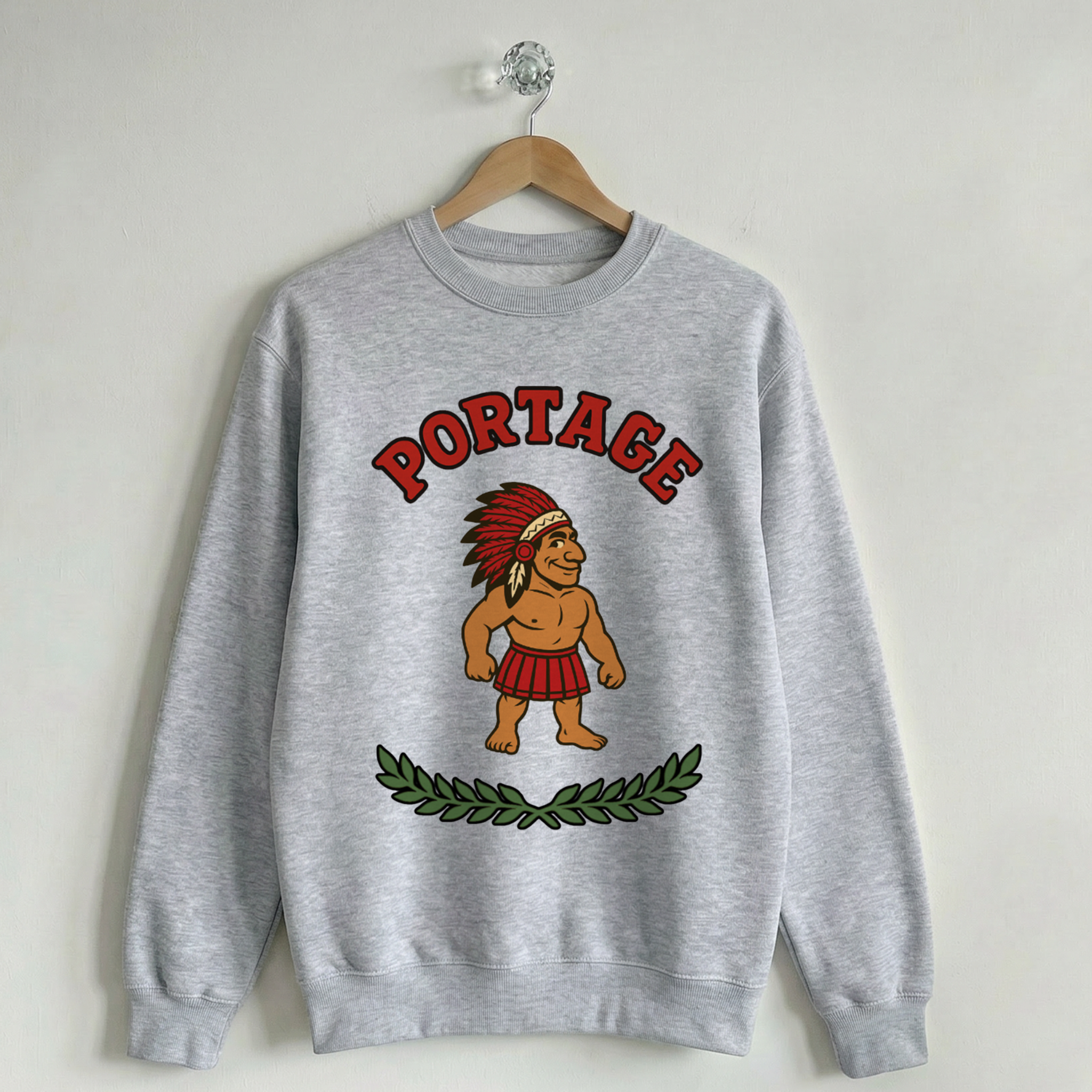 Vintage School Mascot Collection Portage Indians Mascot Crew