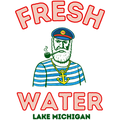 Fresh Water Fishermen T-shirts The Captain White