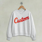Custom Cropped Crewneck Sweatshirt Regular
