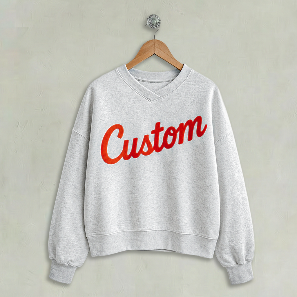 Custom Cropped Crewneck Sweatshirt Regular