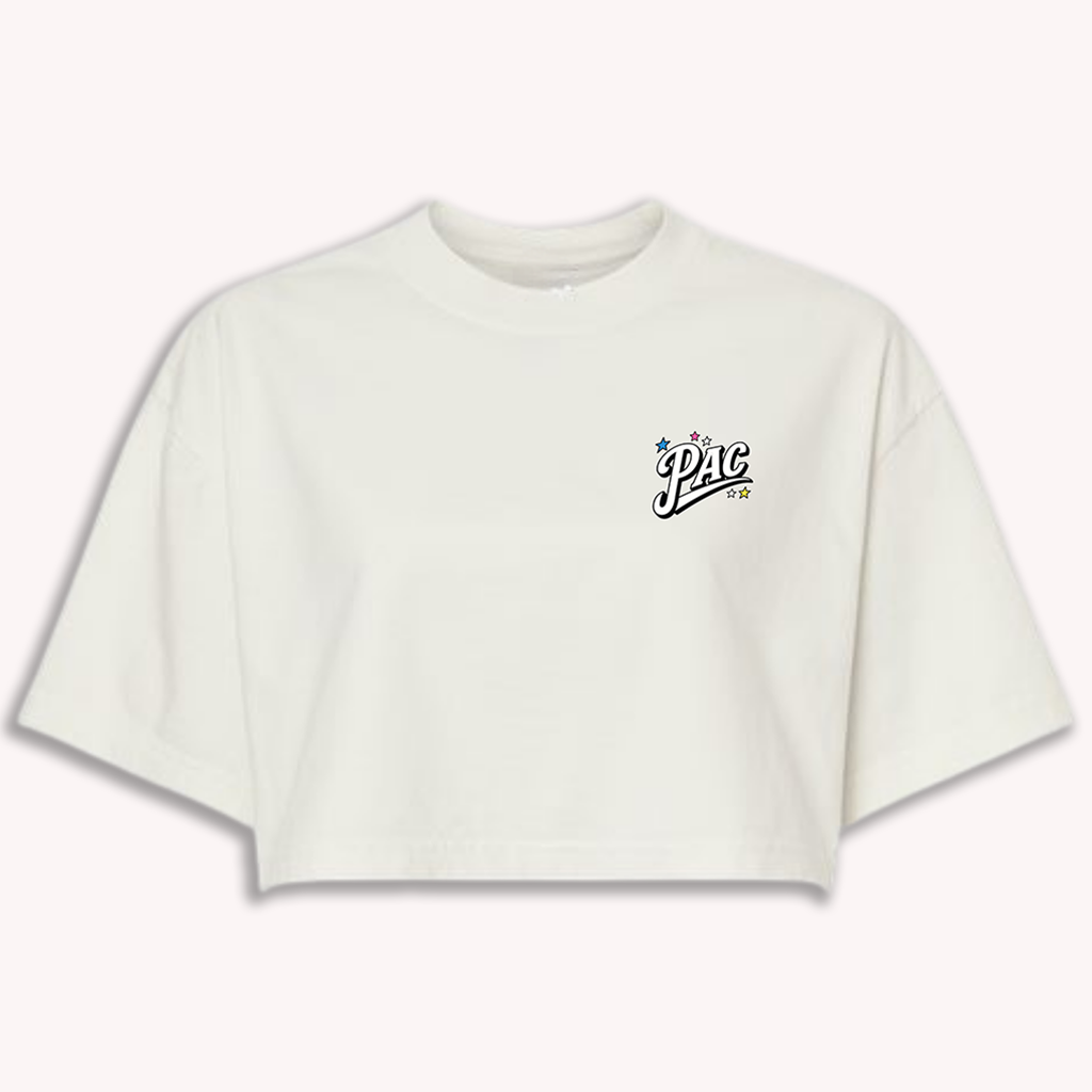 80's Nationals PAC Adult Crop Tee 80's Nationals White Crop Tee