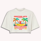 Palm Springs PAC Adult Crop Tee Palm Springs White Vibrant Contrast Crop