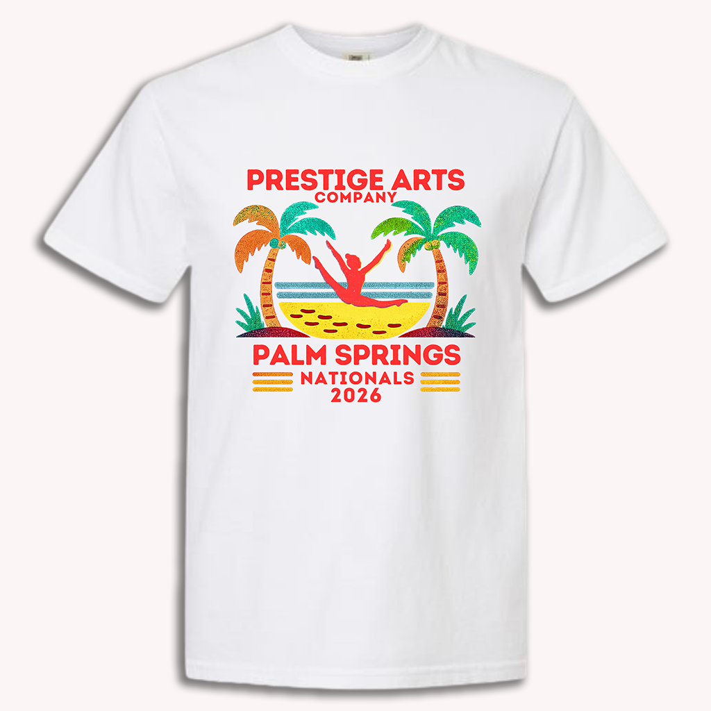 Palm Springs PAC Tee Palm Springs White Vibrant Contrast Tee