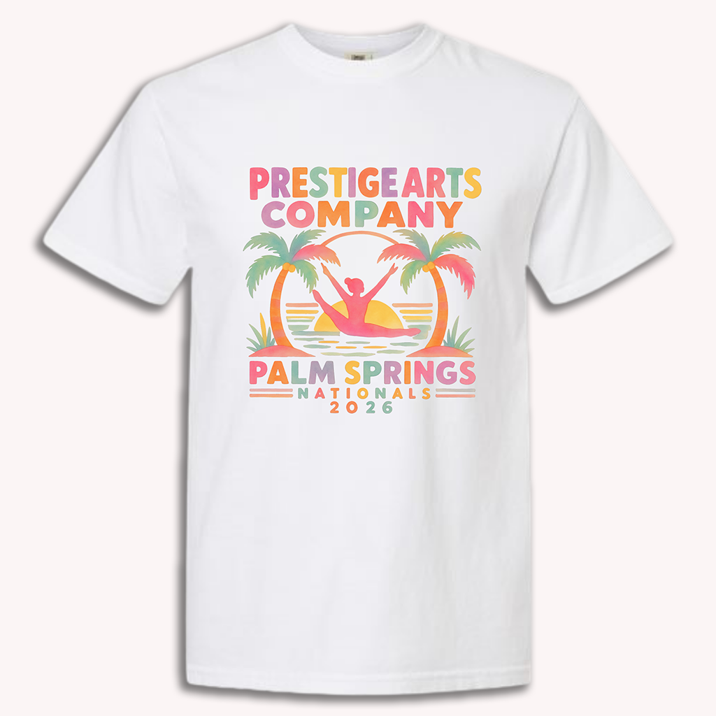 Palm Springs PAC Tee Palm Springs White Watercolor Tee